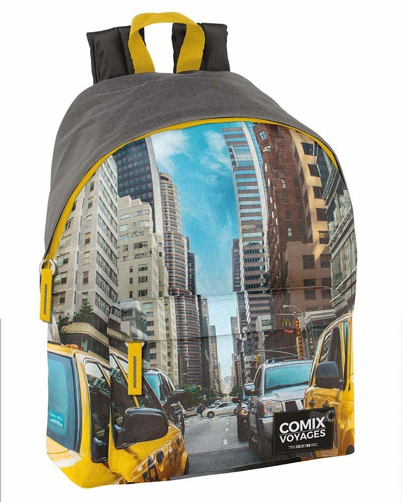 ZAINO COMIX VOYAGES COLLECTION CITY AMERICANO SCUOLA RAGAZZI 24 L VACANZA PANINI