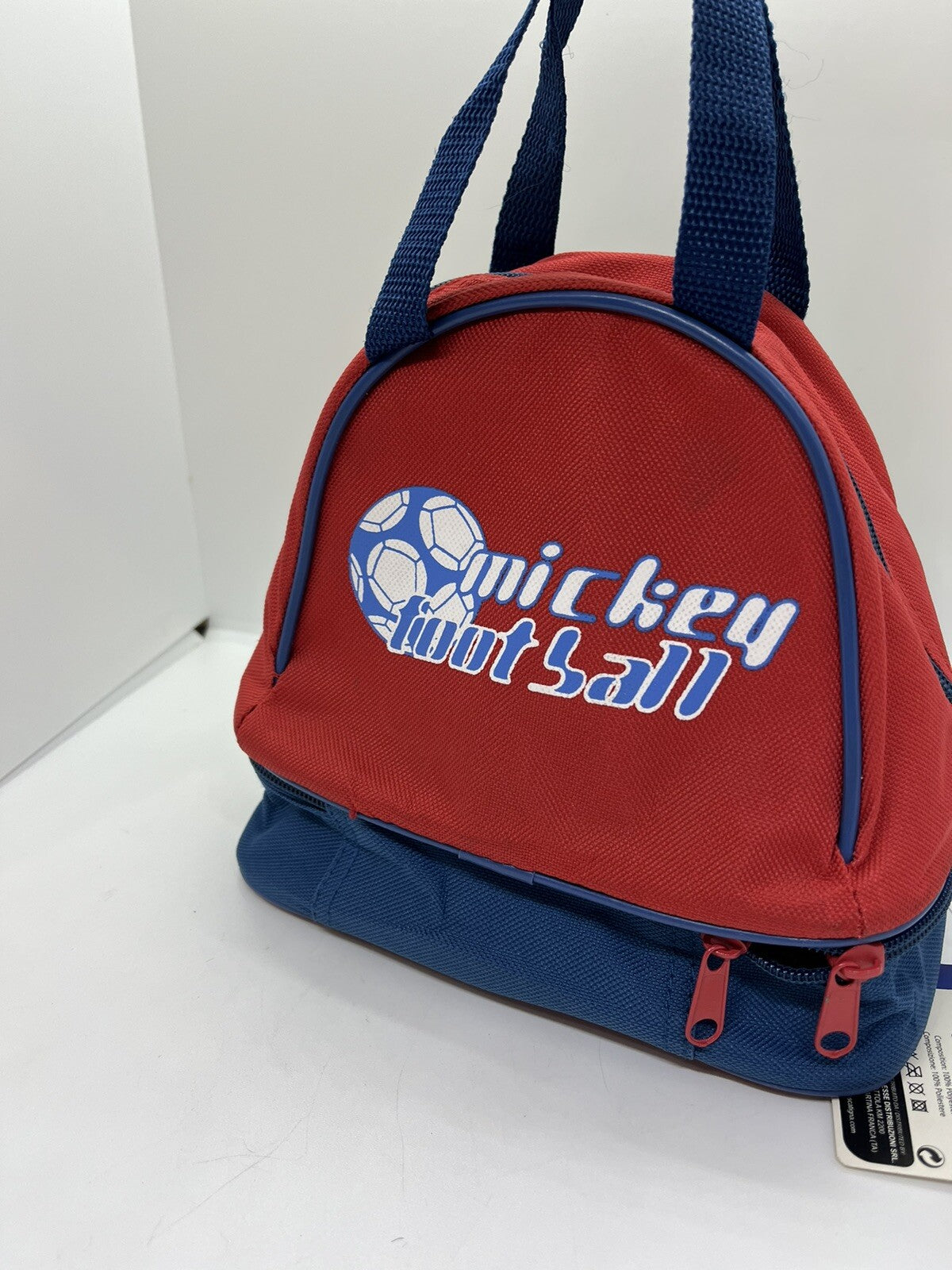 Cestino porta merenda ricreazione Topolino Mickey Mause Calcio bambini