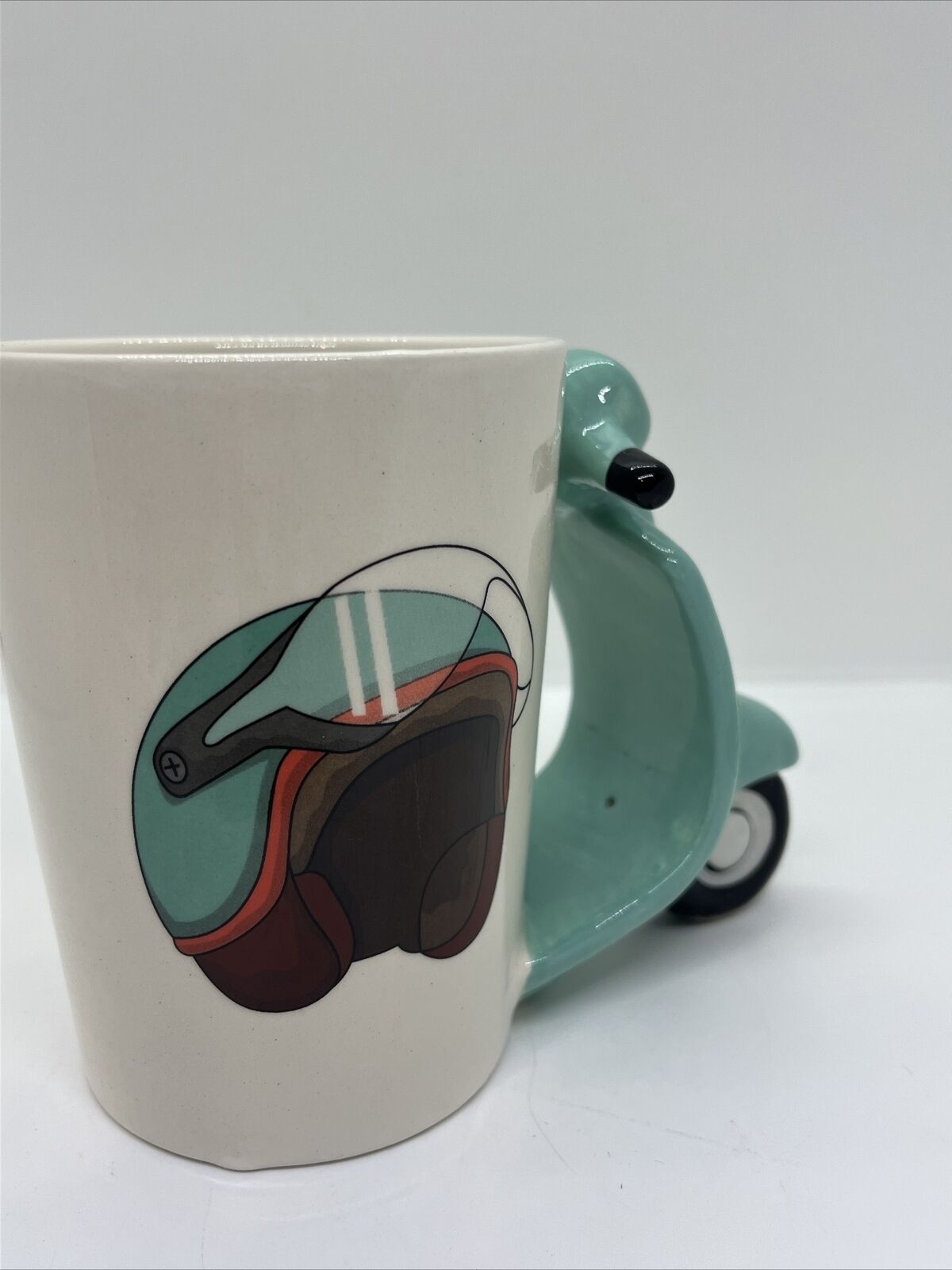 tazza colazione 3d mug vespa club motori manico motorino