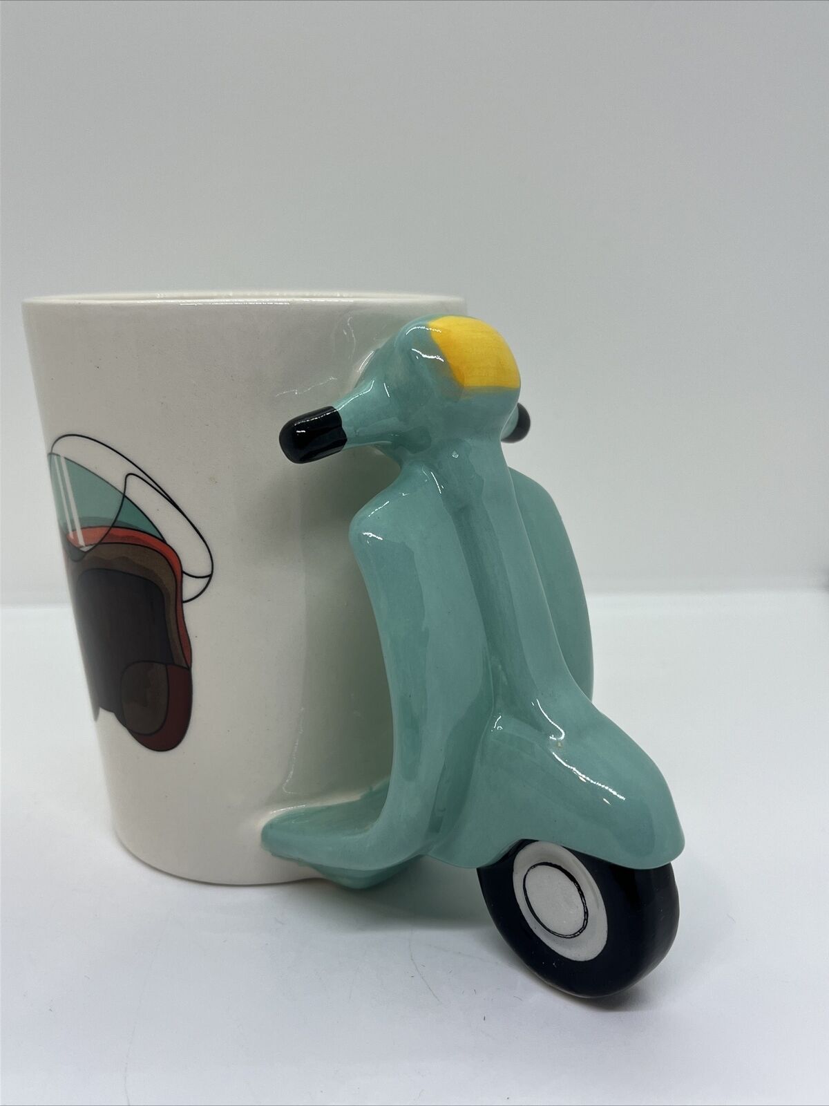 tazza colazione 3d mug vespa club motori manico motorino