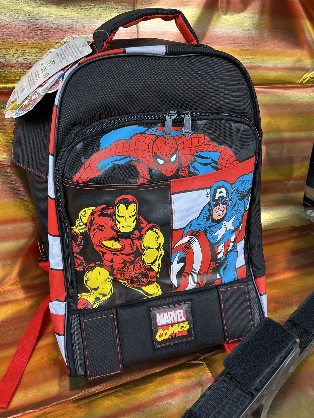 zaino XROLLEY trolley tracolla ruote removibili marvel comics super eroi
