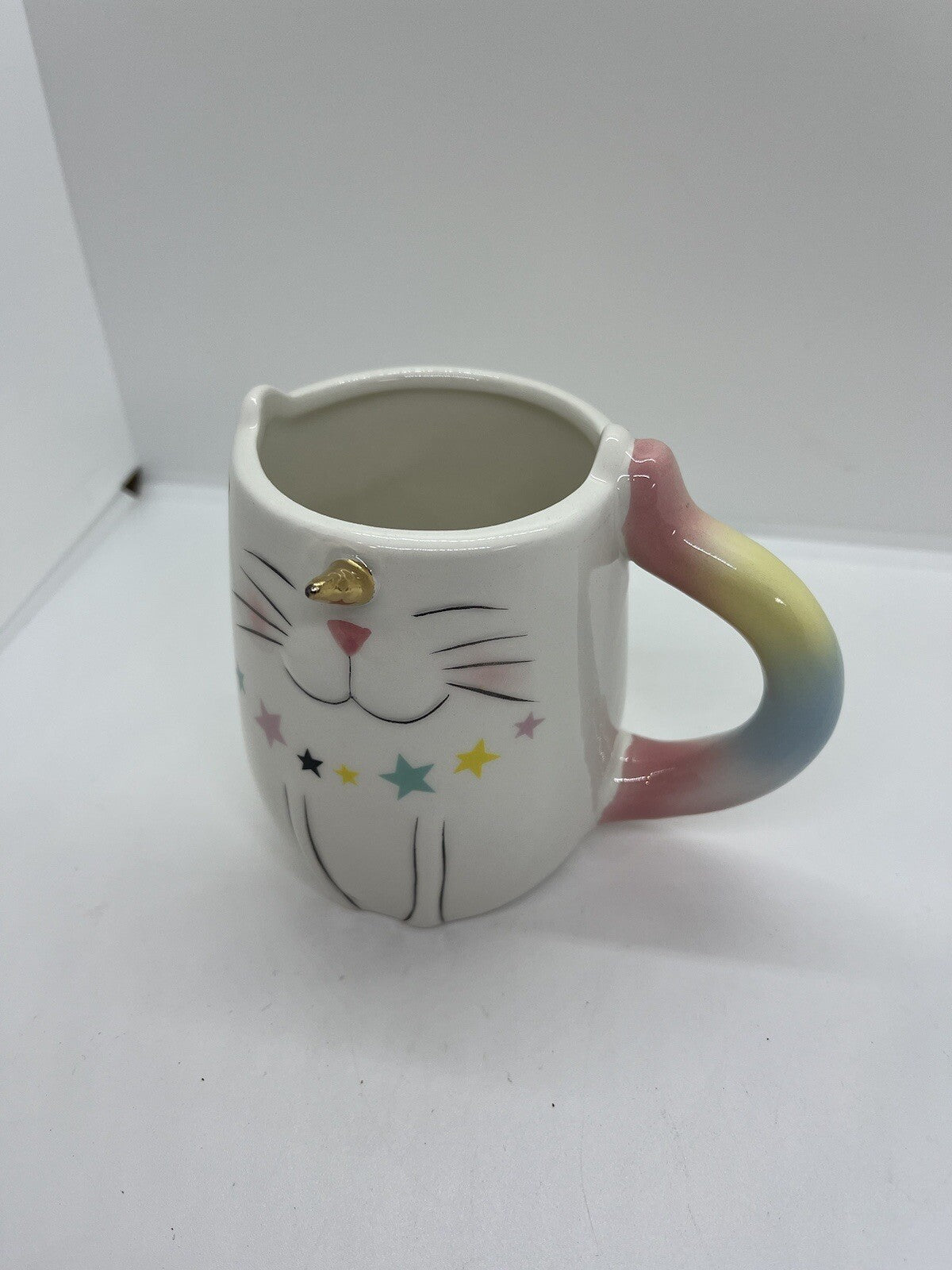 Tazza 3d ceramica gatto unicorno arcobaleno Rainbow