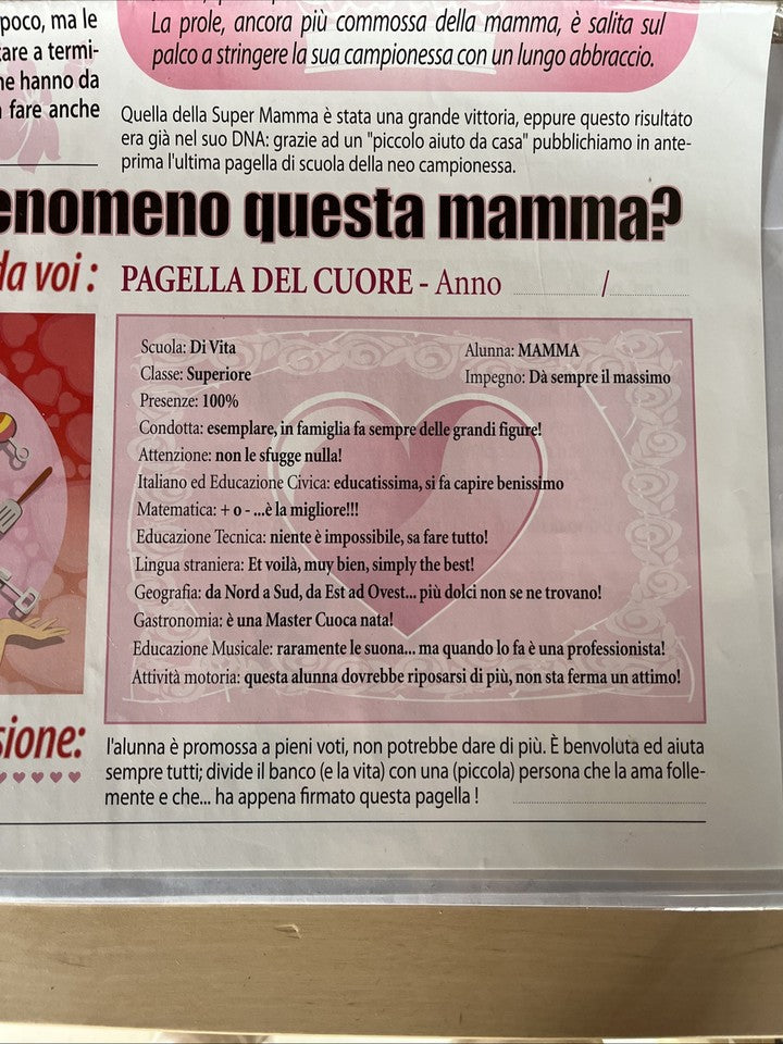 biglietto auguri festa della mamma giornale divertente donna moderna