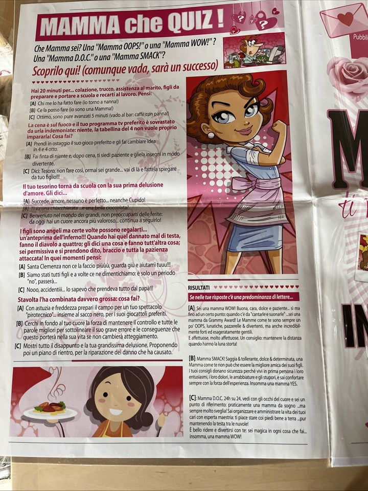 biglietto auguri festa della mamma giornale divertente donna moderna