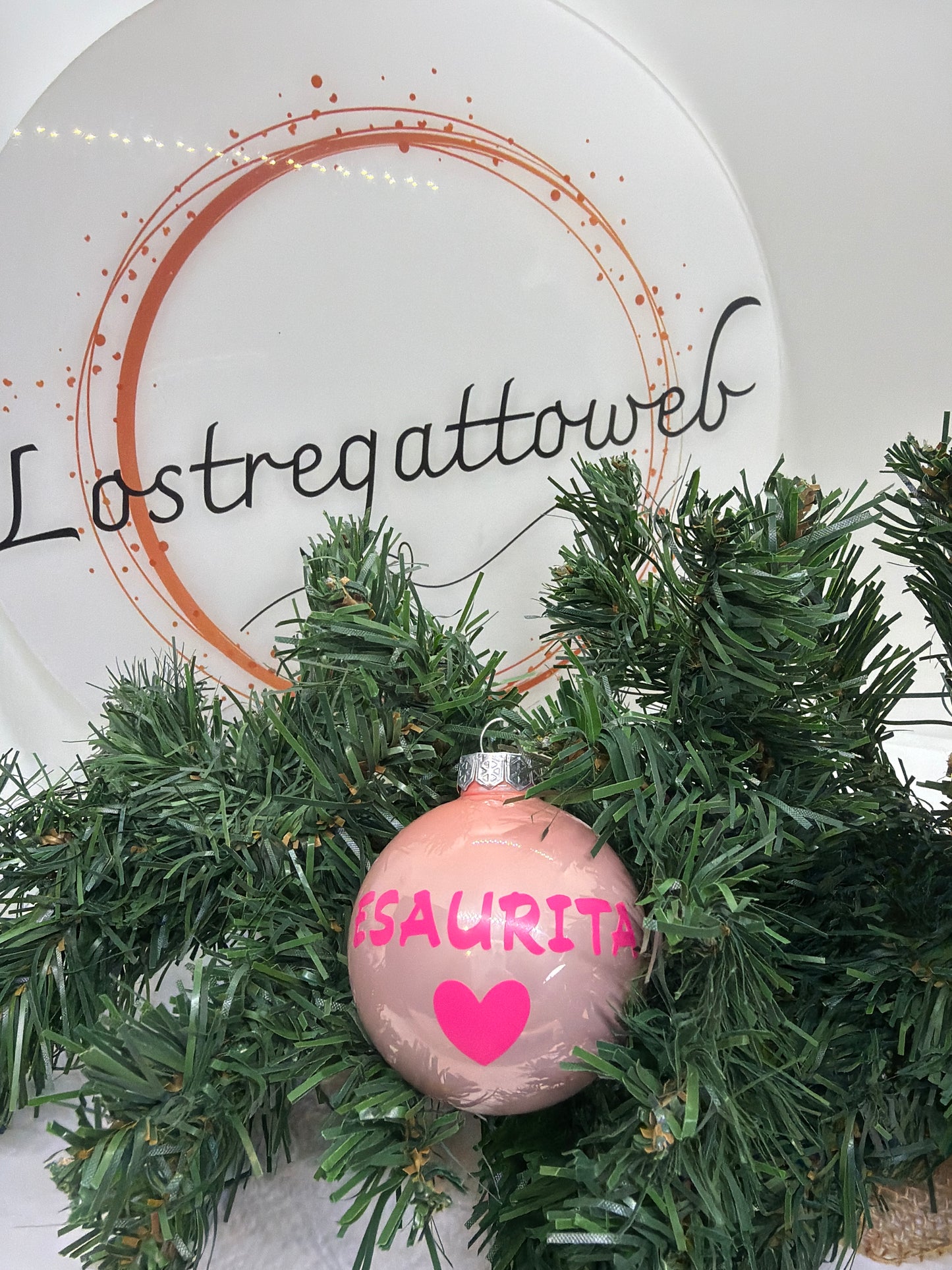 Pallina in vetro, decorazione albero di Natale “esaurita”