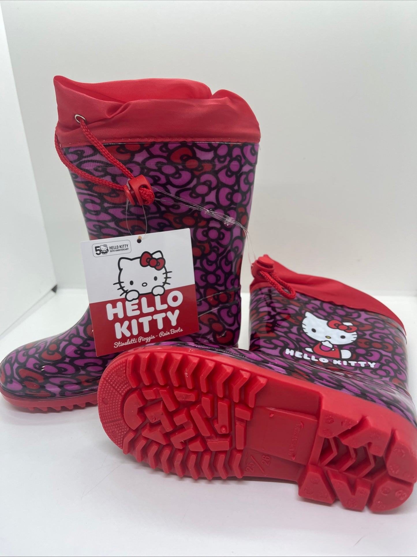Stivali di gomma hello kitty pioggia sanrio bambini
