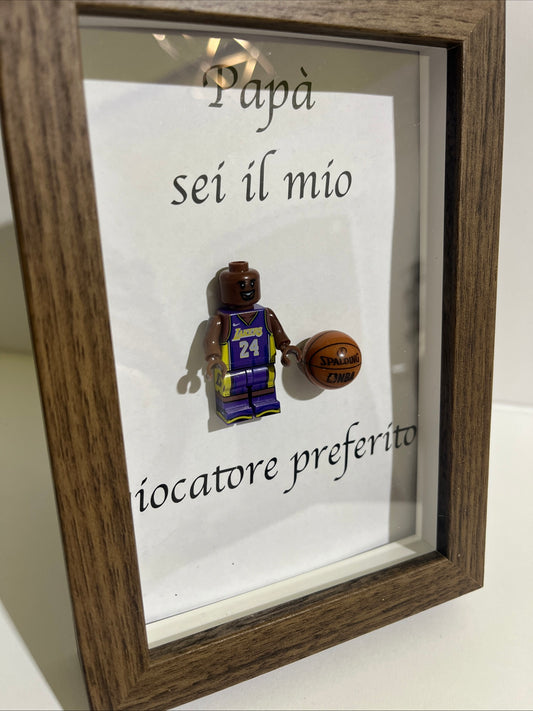 Cornice festa del papà nba basket giocatore nba preferito