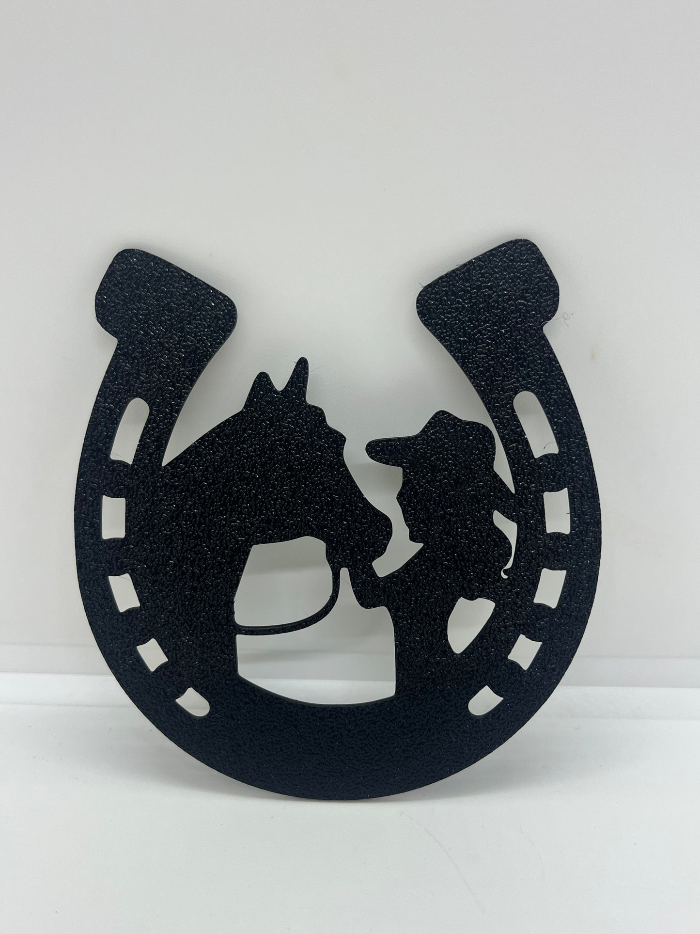 decorazione da parete wall art da muro casa  ferro di cavallo ragazza horse equitazione