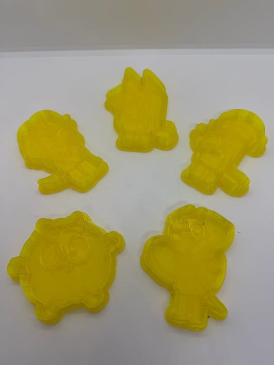 5 pezzi decorazione biscotti formine cake stampino gadget BLUEY 8 cm