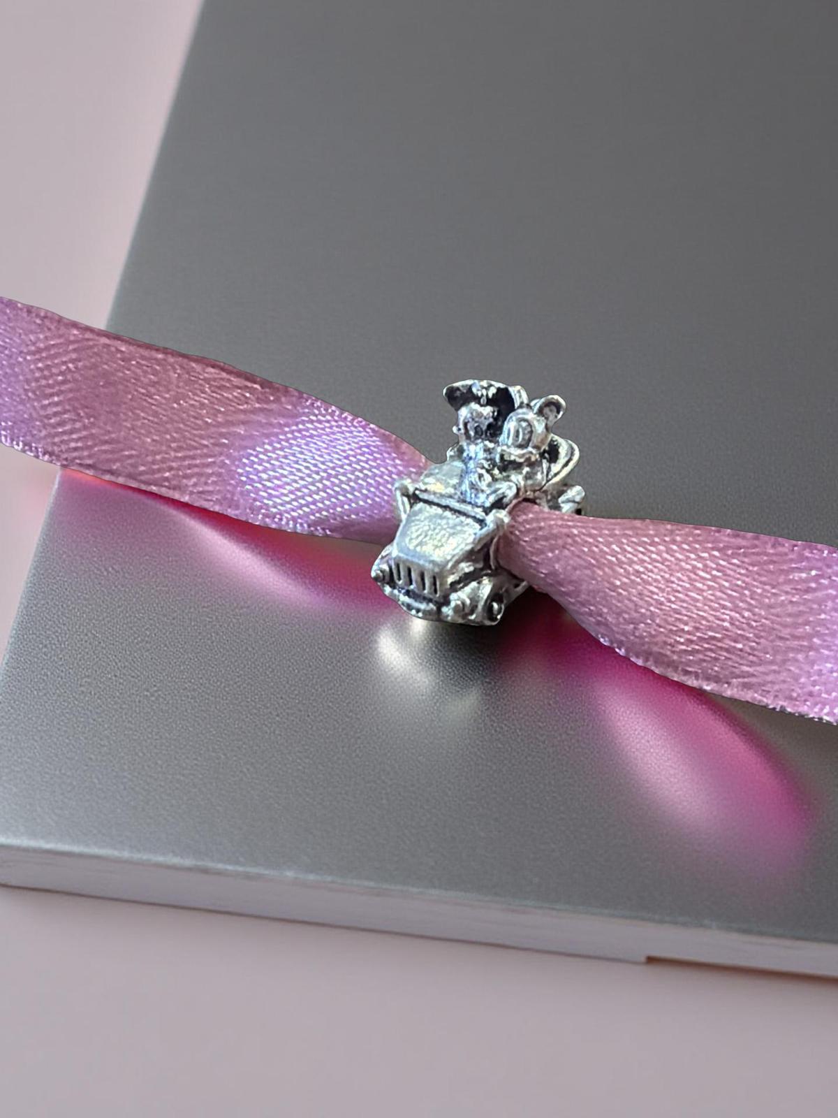 CIONDOLO CHARM MINNIE E TOPOLINO IN AUTO PER BRACCIALE