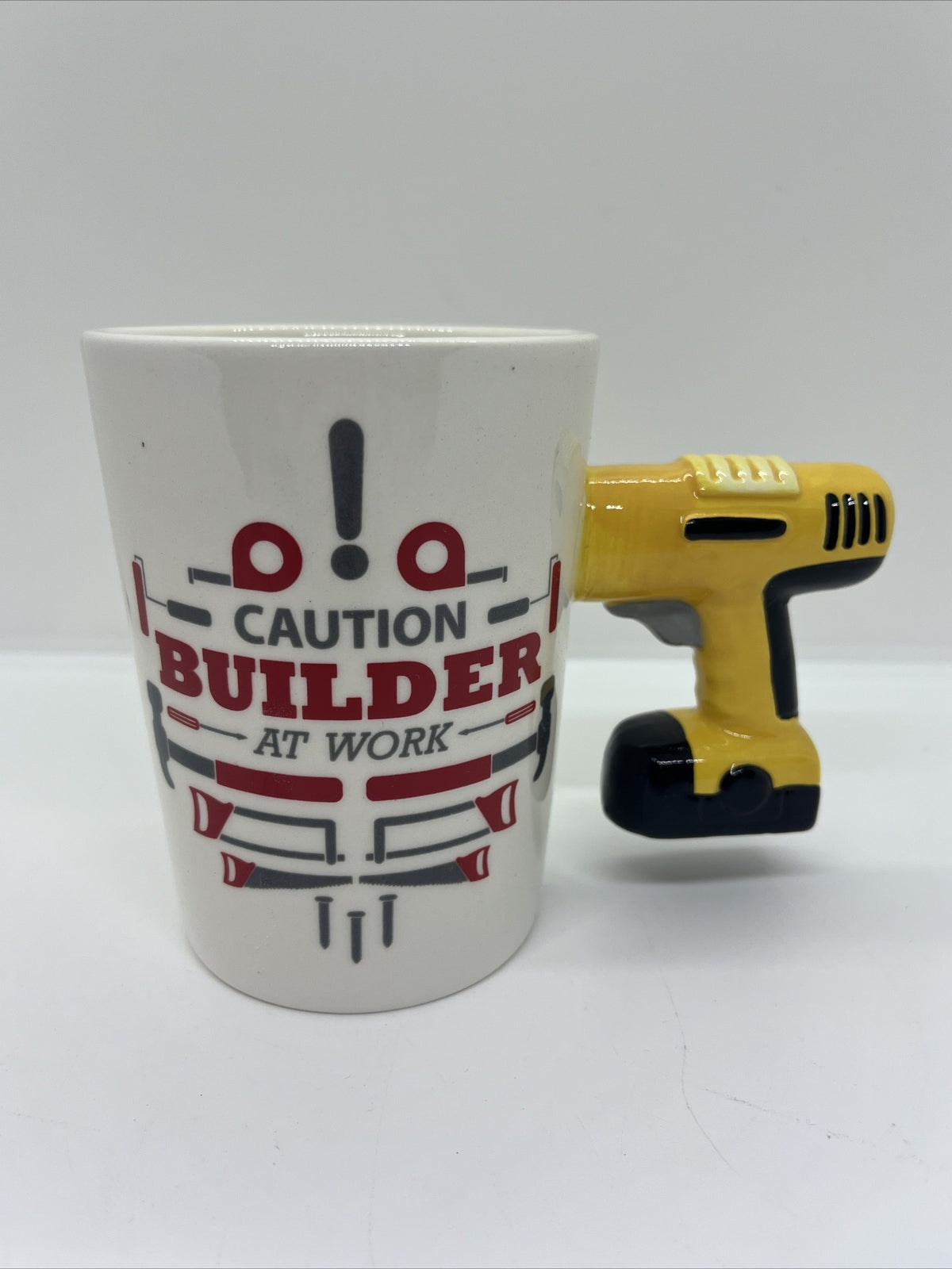 tazza colazione mug 3D trapano building at work lavoro lavori In Corso