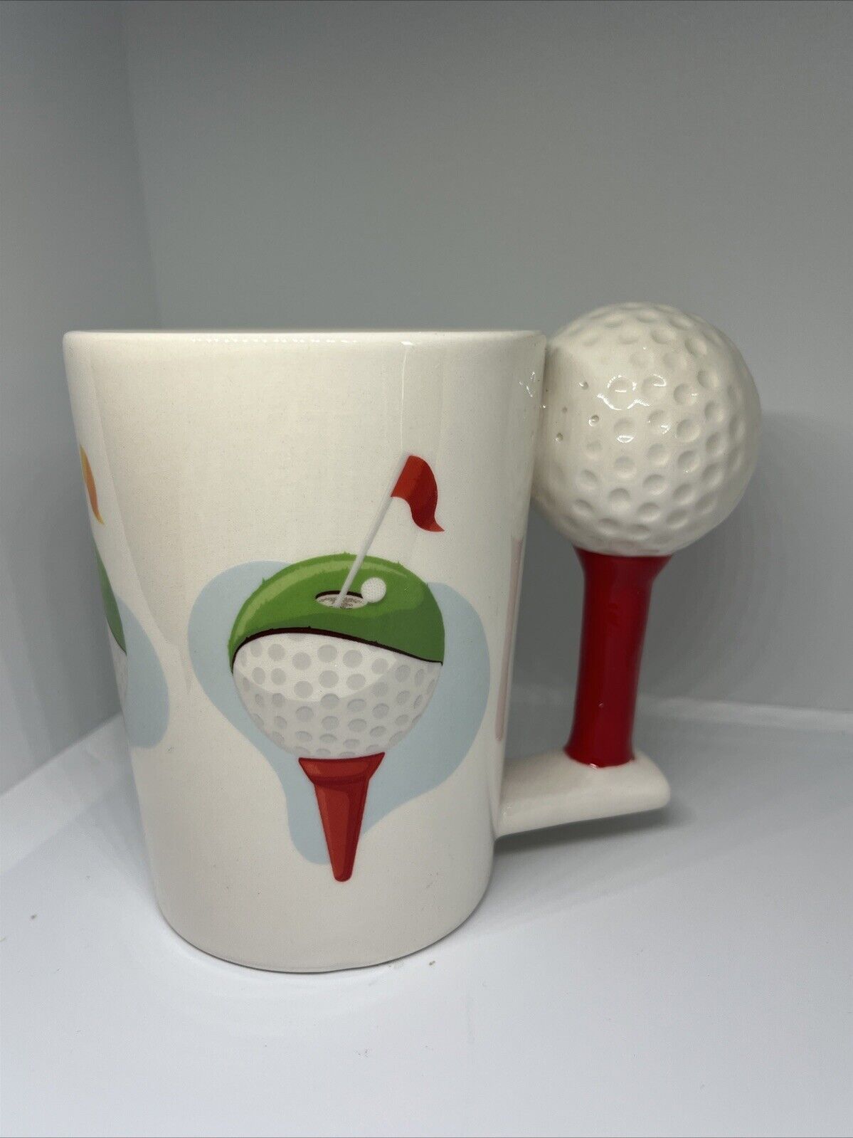 tazza colazione 3d mug sport passione golf manico pallina