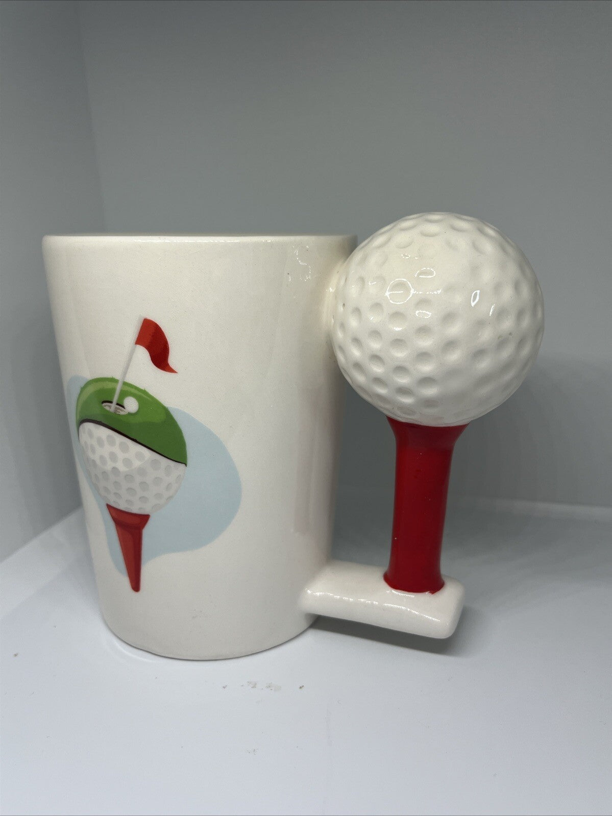 tazza colazione 3d mug sport passione golf manico pallina