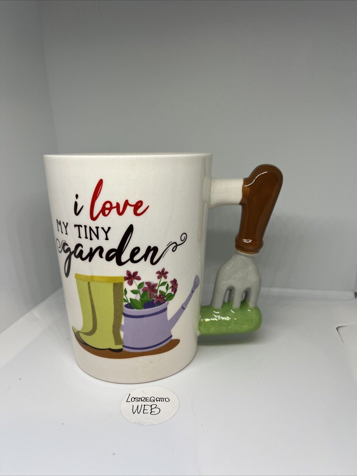 tazza colazione giardinaggio mug garden 3D i love my tiny garden passione verde