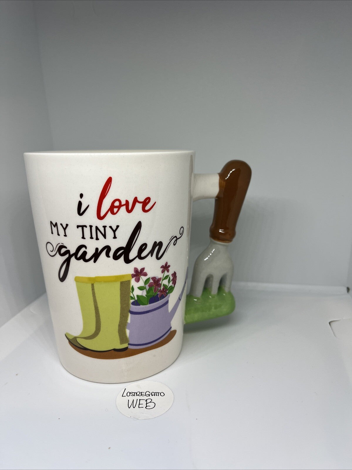 tazza colazione giardinaggio mug garden 3D i love my tiny garden passione verde