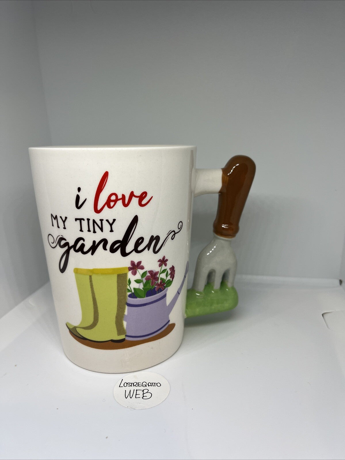 tazza colazione giardinaggio mug garden 3D i love my tiny garden passione verde