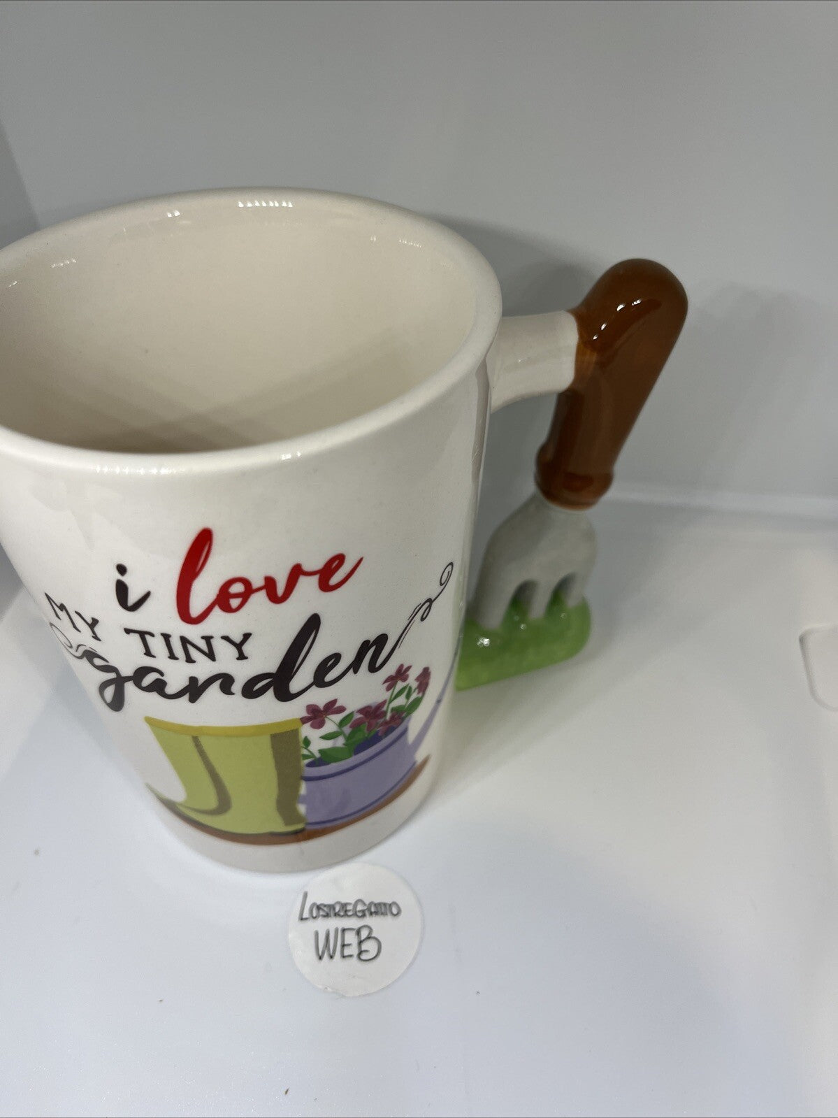tazza colazione giardinaggio mug garden 3D i love my tiny garden passione verde