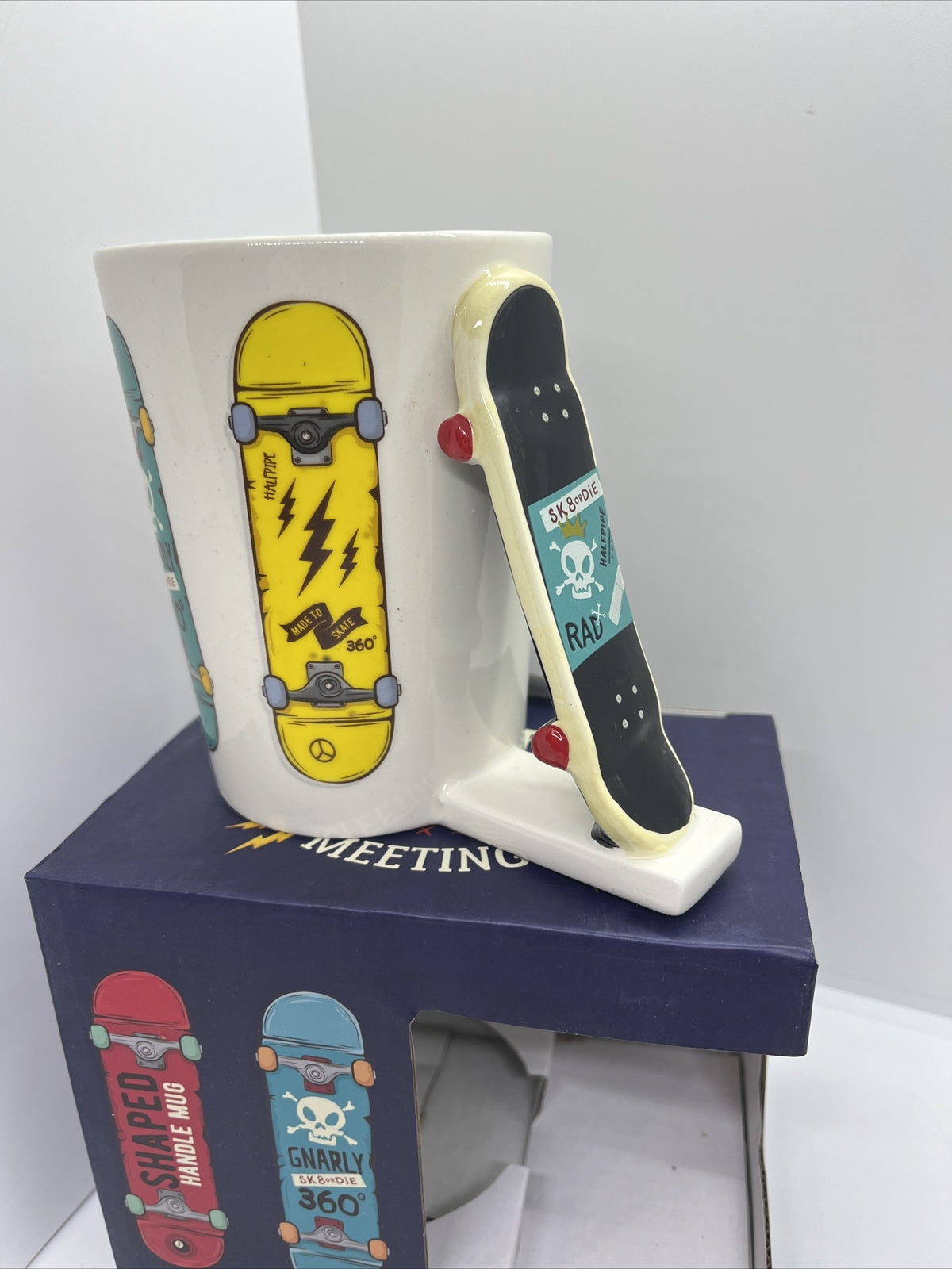 tazza colazione 3d mug skate manico tavola