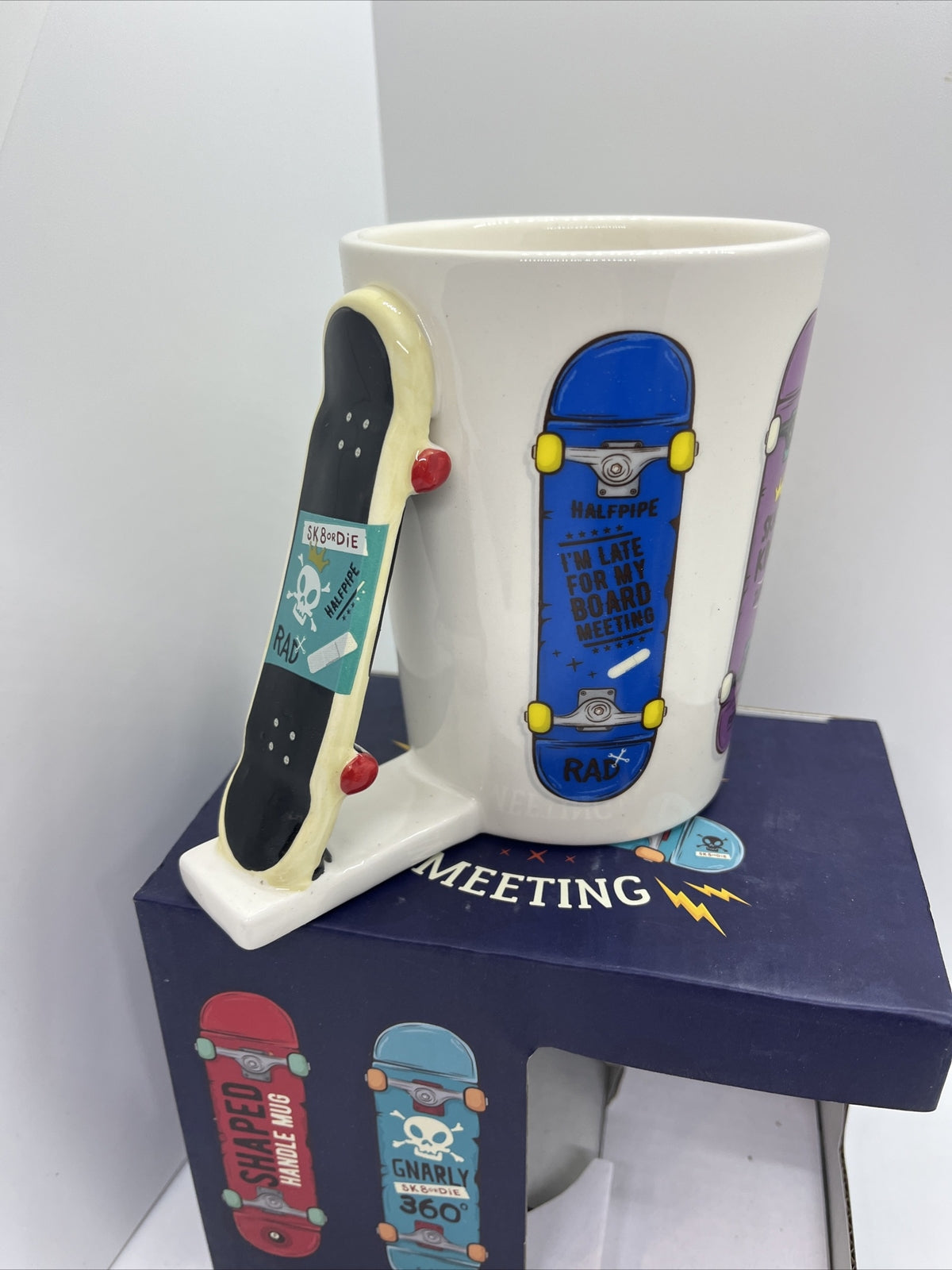 tazza colazione 3d mug skate manico tavola