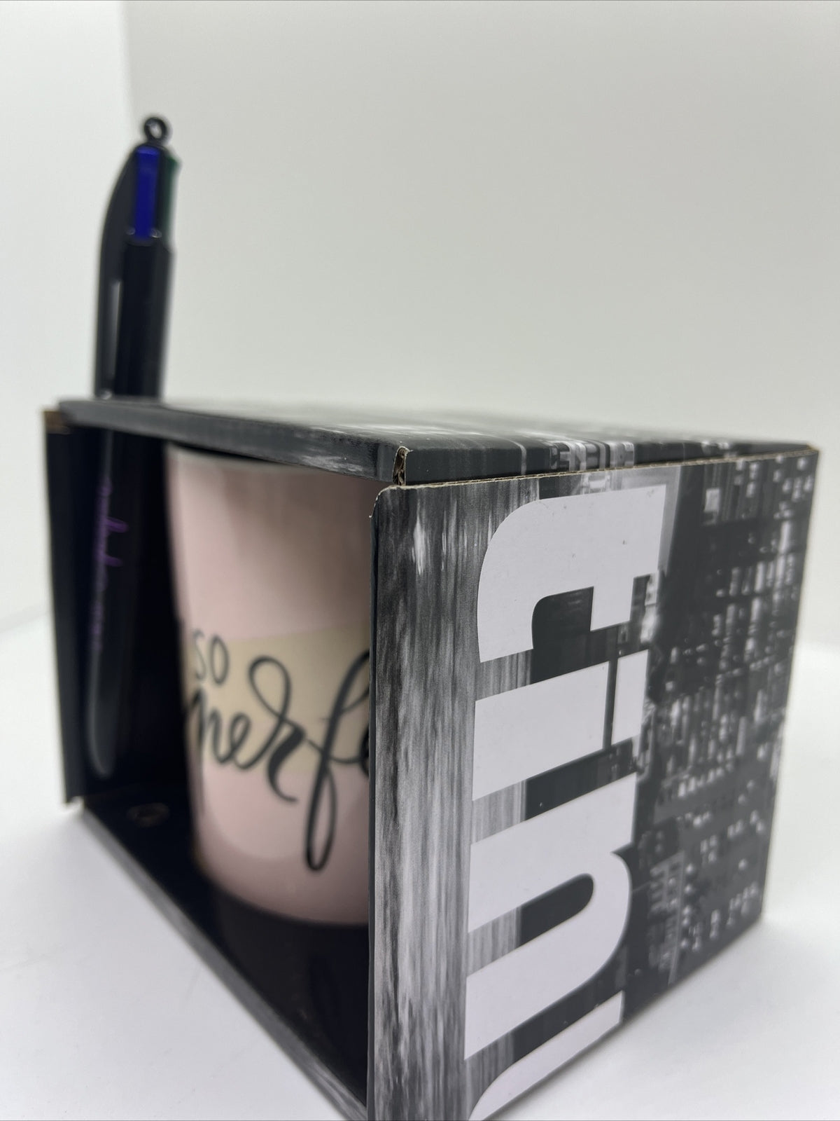 Tazza ceramica tinta unita e bic multicolor colazione I’m So Perfect