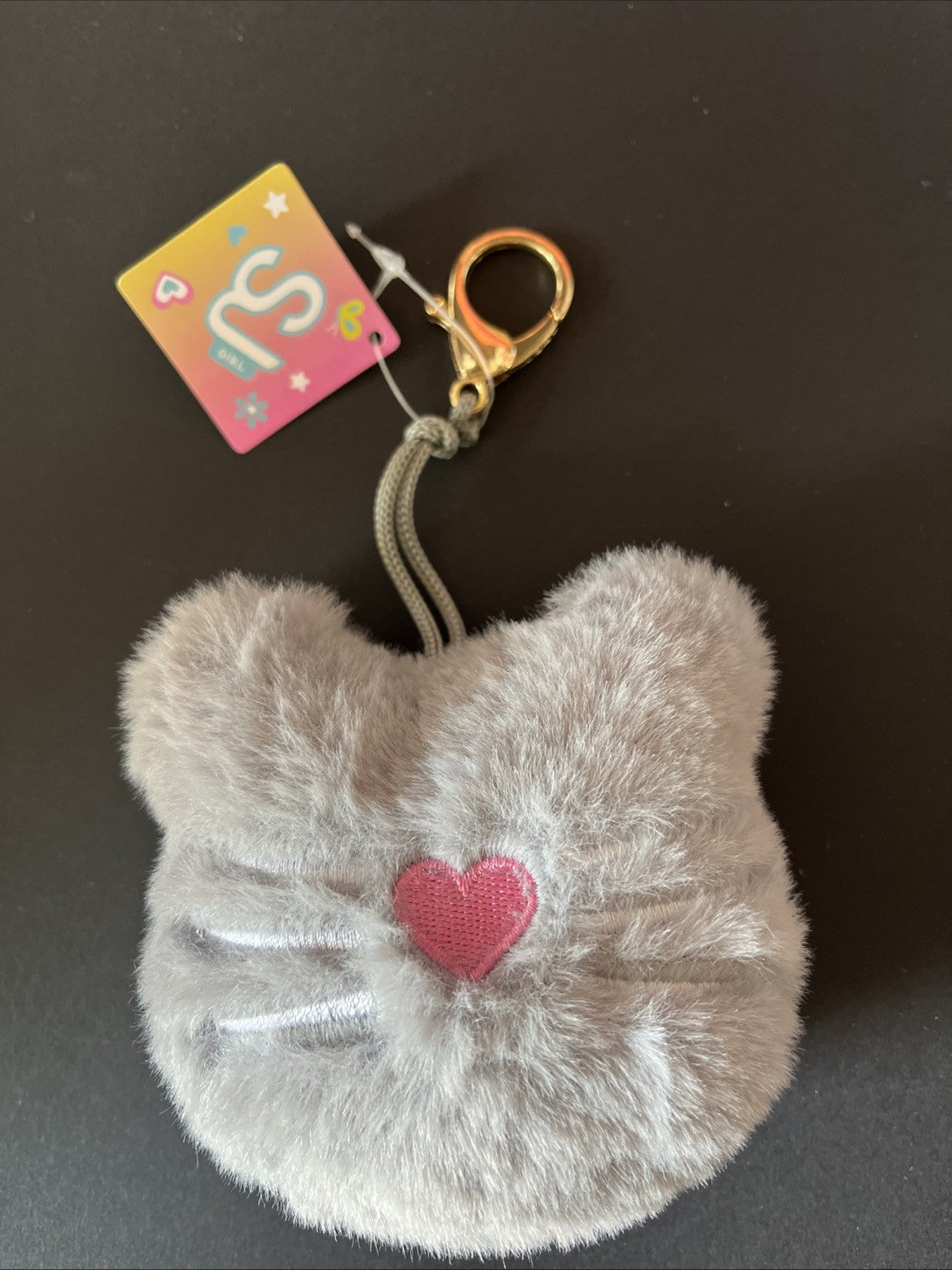 portachiavi peluche gatto Sj da attaccare alla borsa o zaino