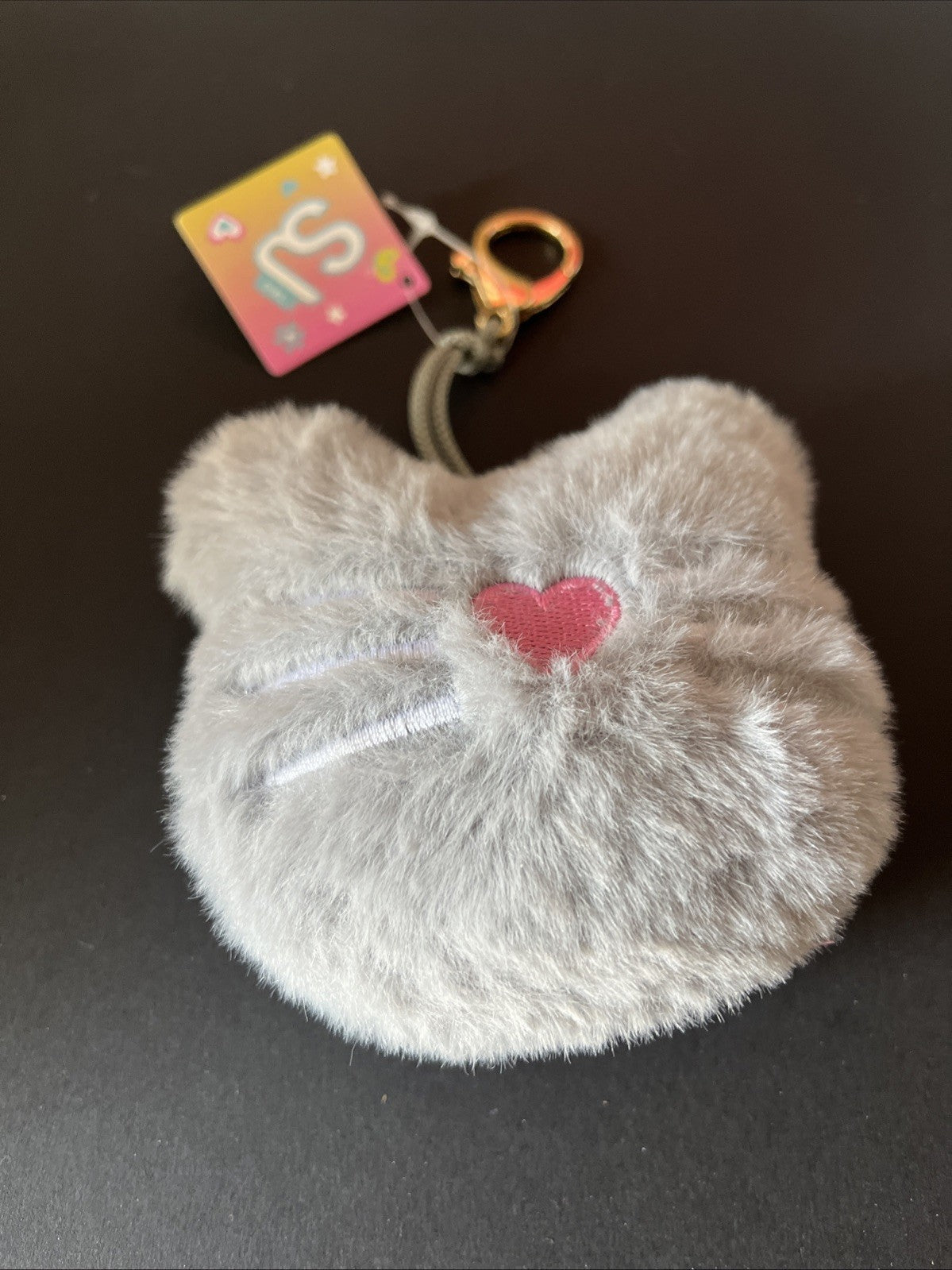 portachiavi peluche gatto Sj da attaccare alla borsa o zaino
