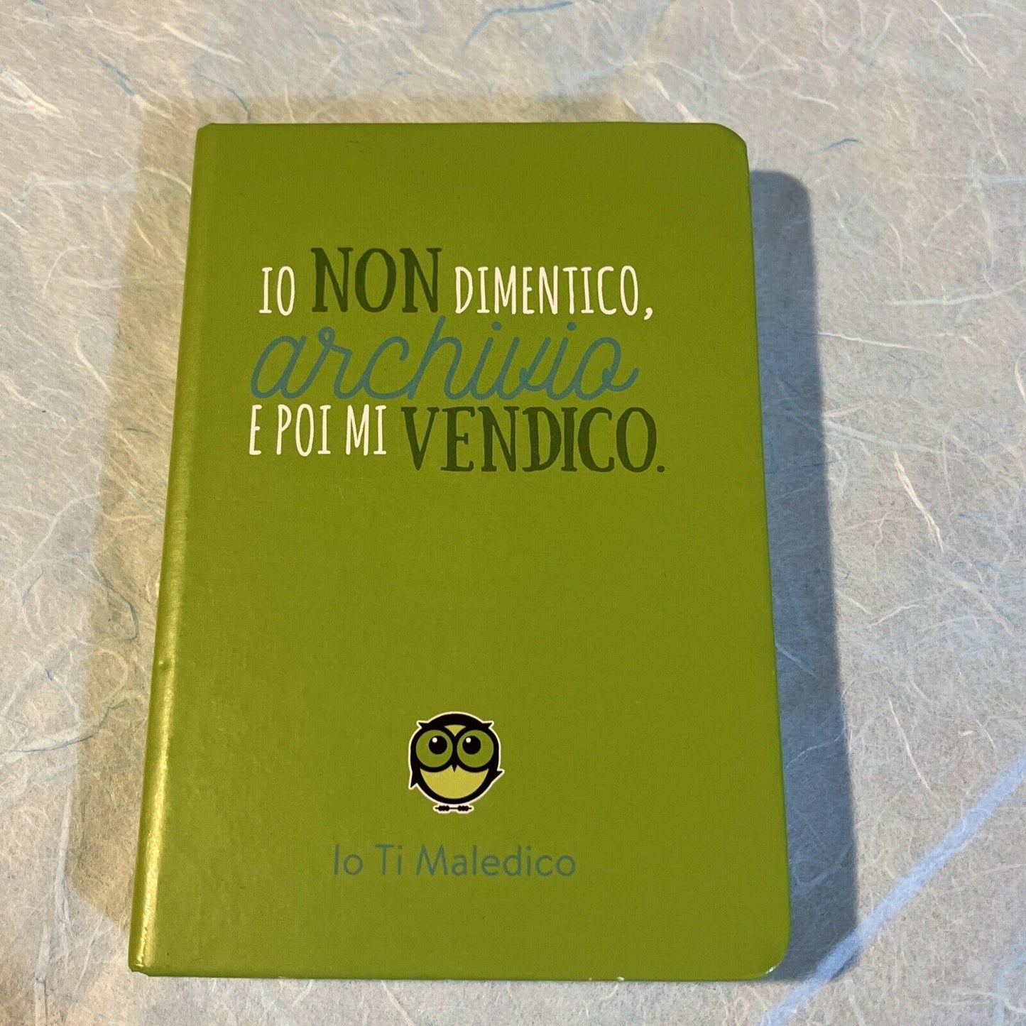 AGENDA APPUNTI NOTEBOOK IO TI MALEDICO 9,5x13,5 PAG BIANCHE SCRITTA DIVERTENTE