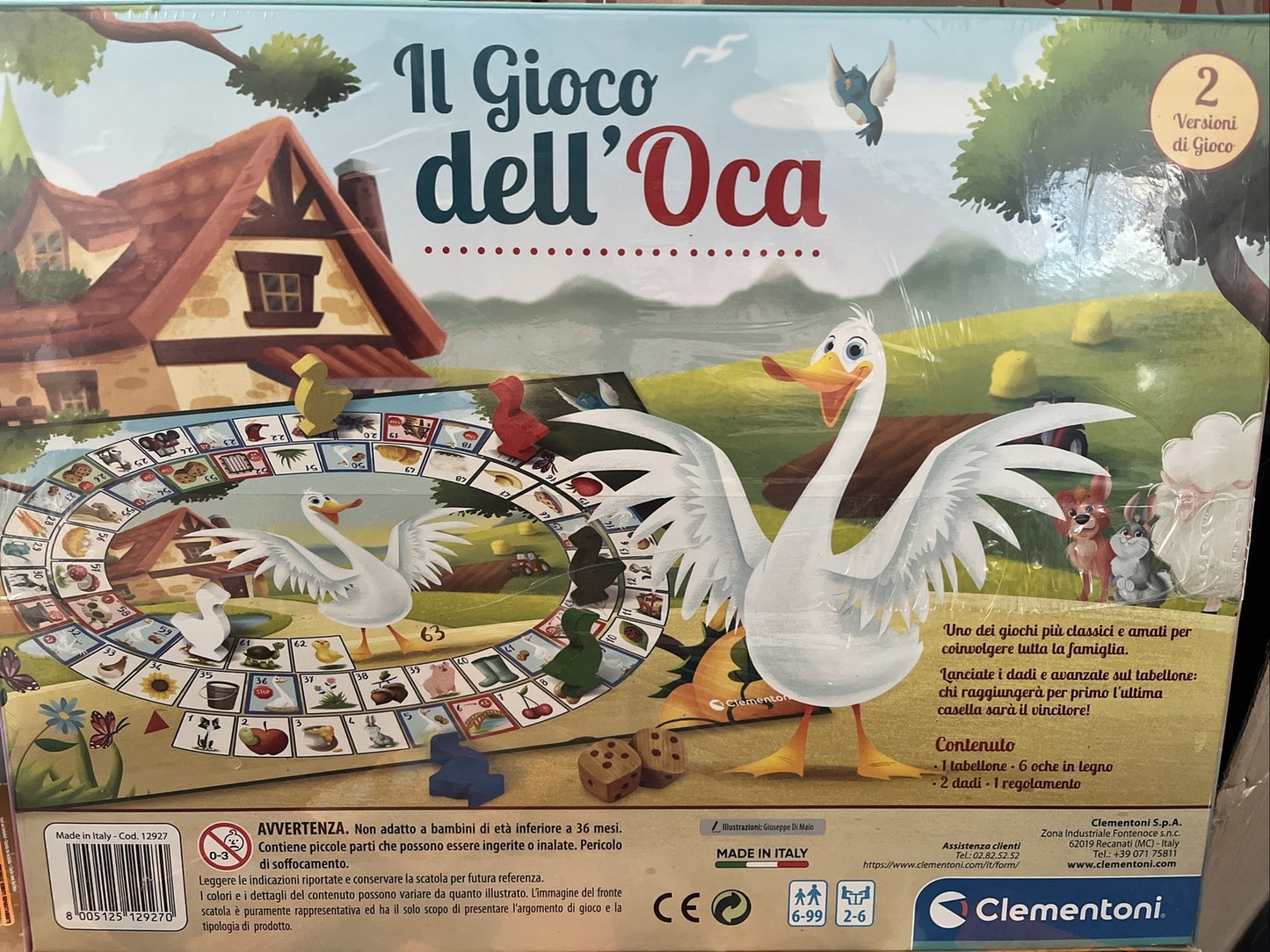 il gioco dell’oca clementoni giochi in scatola classico due Versioni di gioco