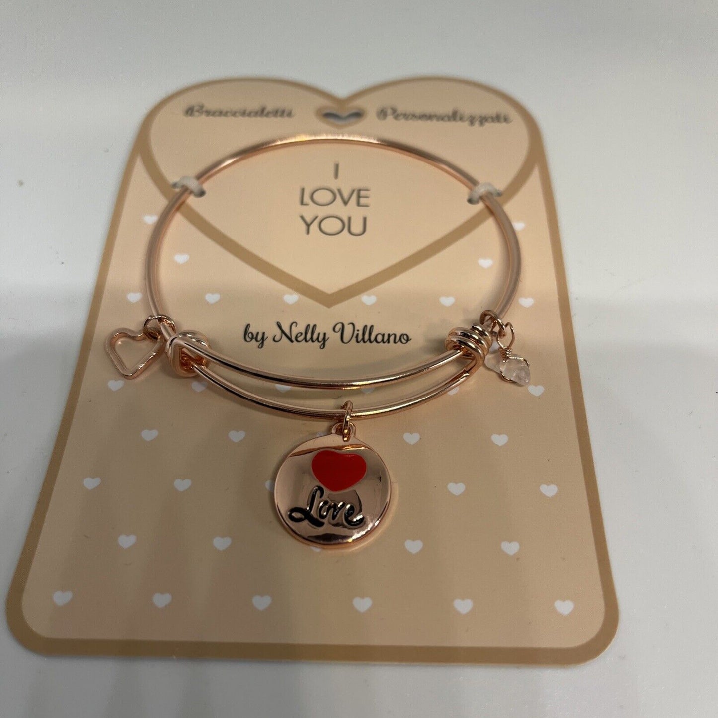 bracciale rigido braccialetto Love amore I Love You felicità