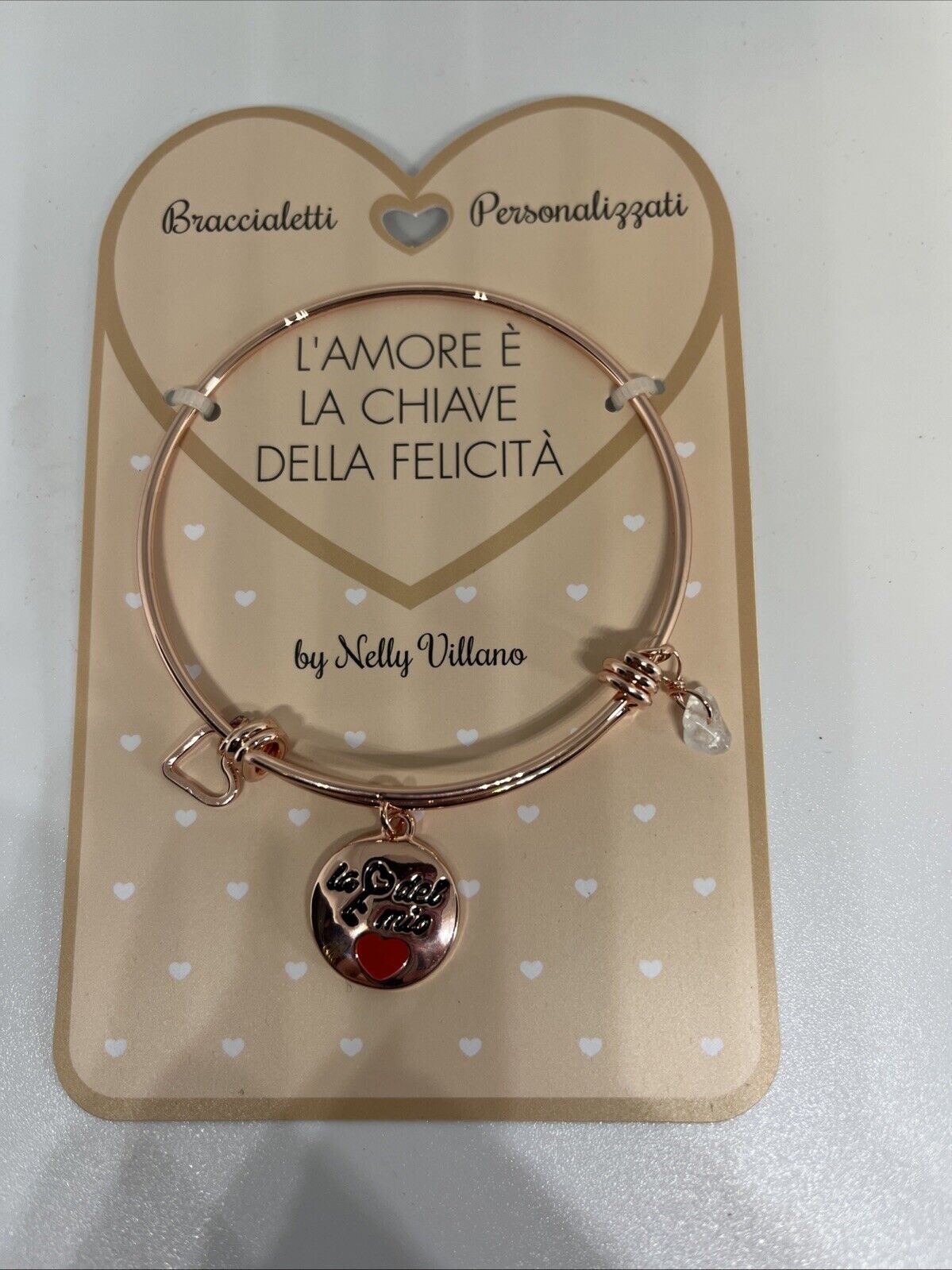 bracciale rigido braccialetto Love l’amore è la chiave della felicità