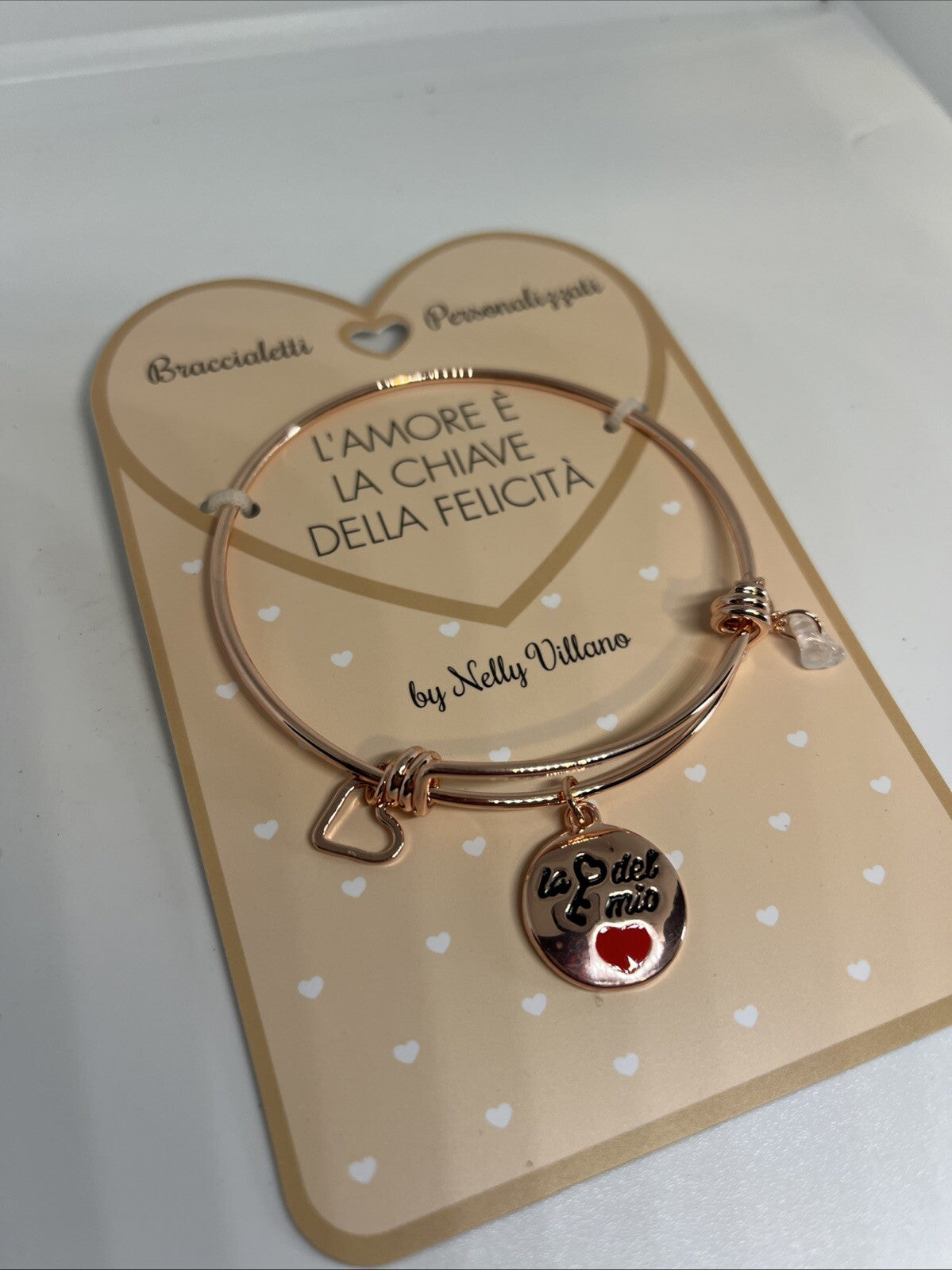 bracciale rigido braccialetto Love l’amore è la chiave della felicità