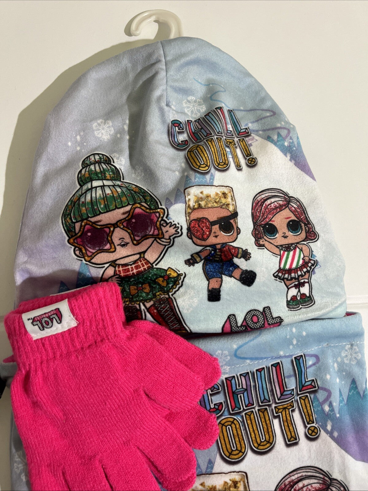 berretto collo guanti Lol surprise bambina cappello Tg 56 morbido caldo sciarpa