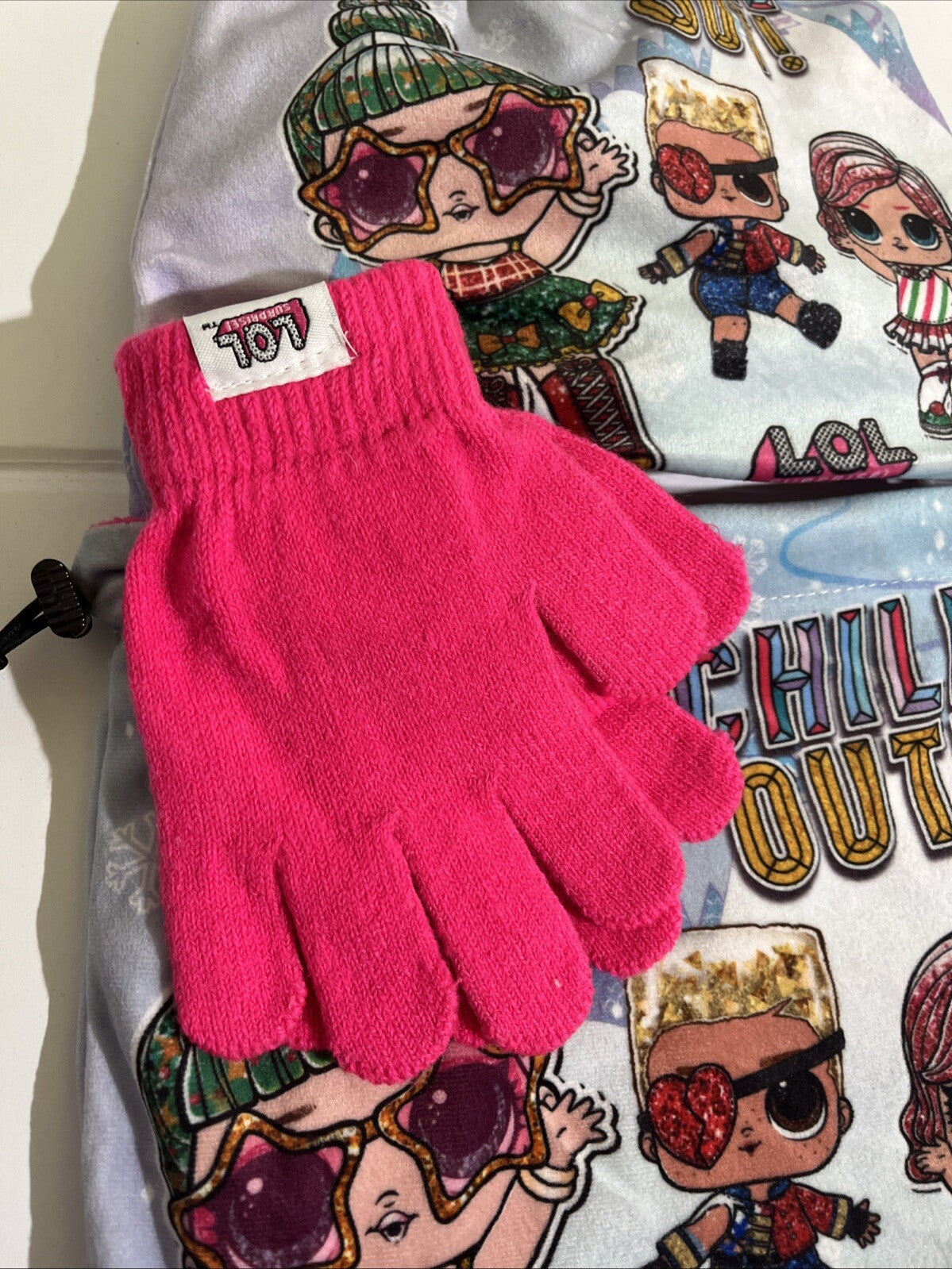 berretto collo guanti Lol surprise bambina cappello Tg 56 morbido caldo sciarpa