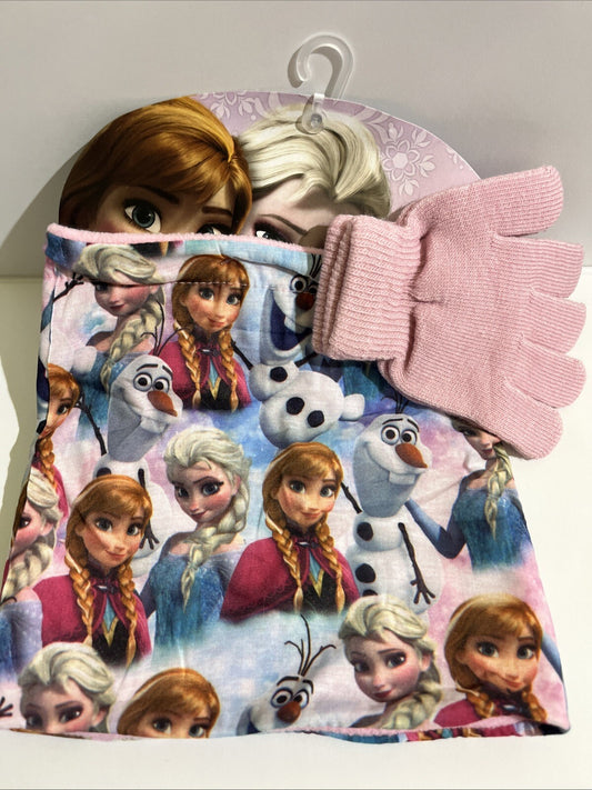 scalda collo e guanti Frozen disney elsa anna morbido pile