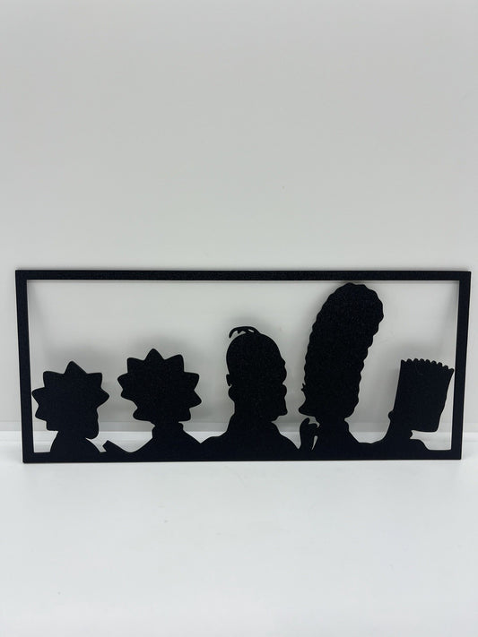 decorazione da parete wall art arte da muro famiglia Simpson Homer PLA