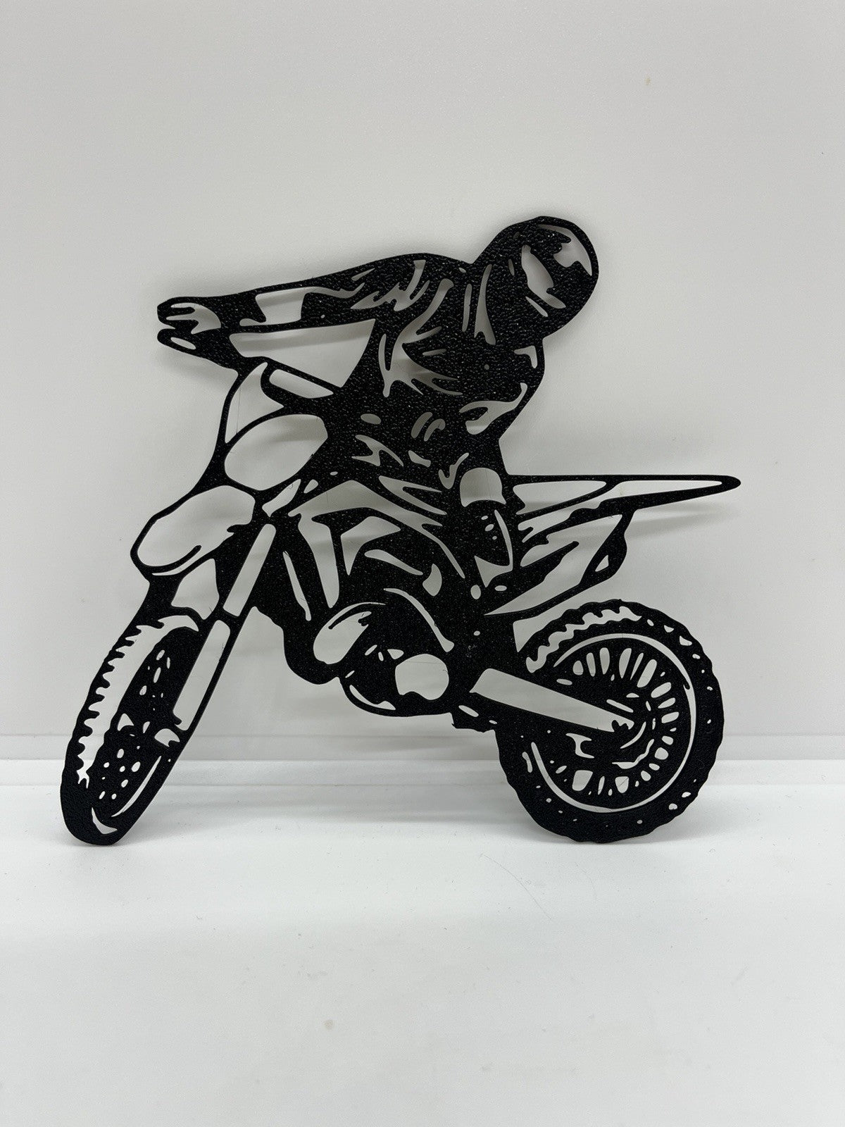 decorazione da parete wall art arte da muro ragazzo su moto cross PLA