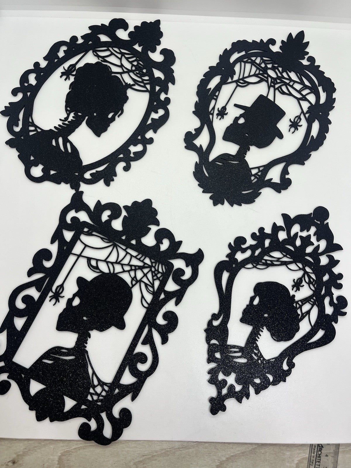 decorazione da parete wall art arte da muro casa halloween quadro scheletro pla