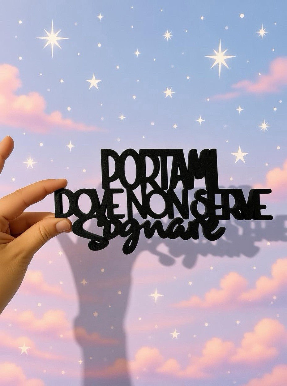 decorazione da parete wall art arte da muro casa frase canzone Ligabue PLA