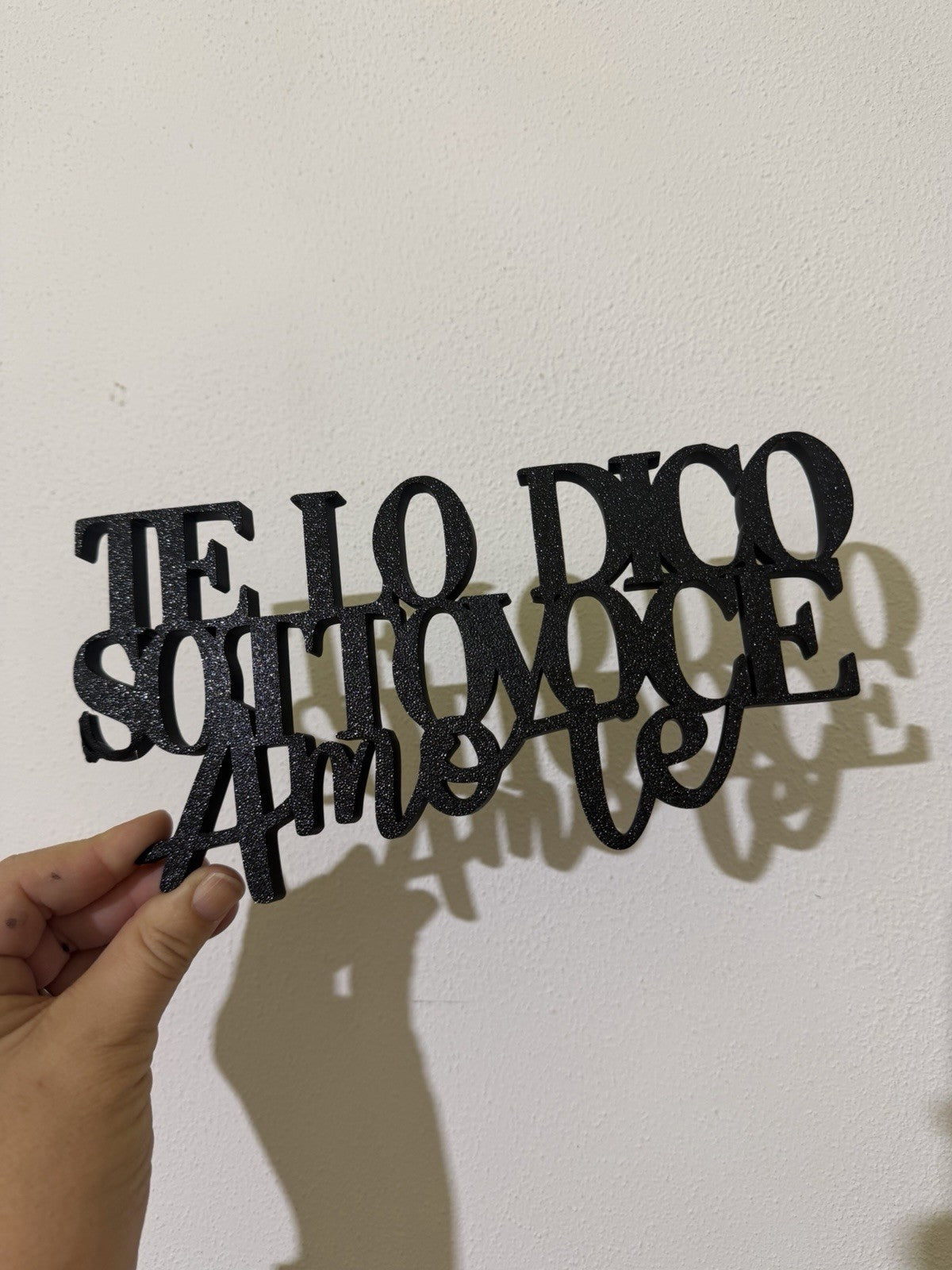 decorazione da parete wall art arte da muro casa frase canzone Vasco rossi PLA