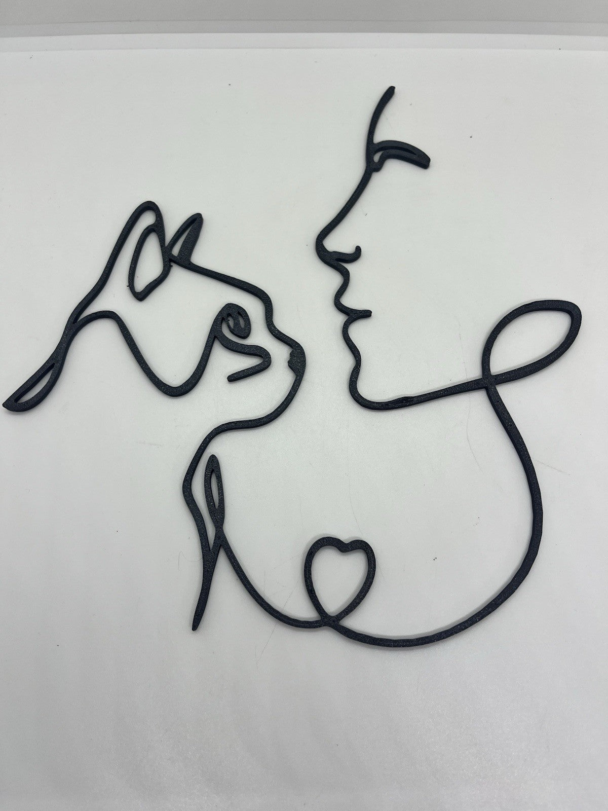 decorazione da parete wall art arte da muro casa gatto e umana love cats PLA