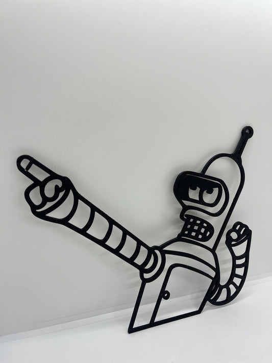 decorazione da parete wall art arte da muro famiglia Futurama Bender PLA