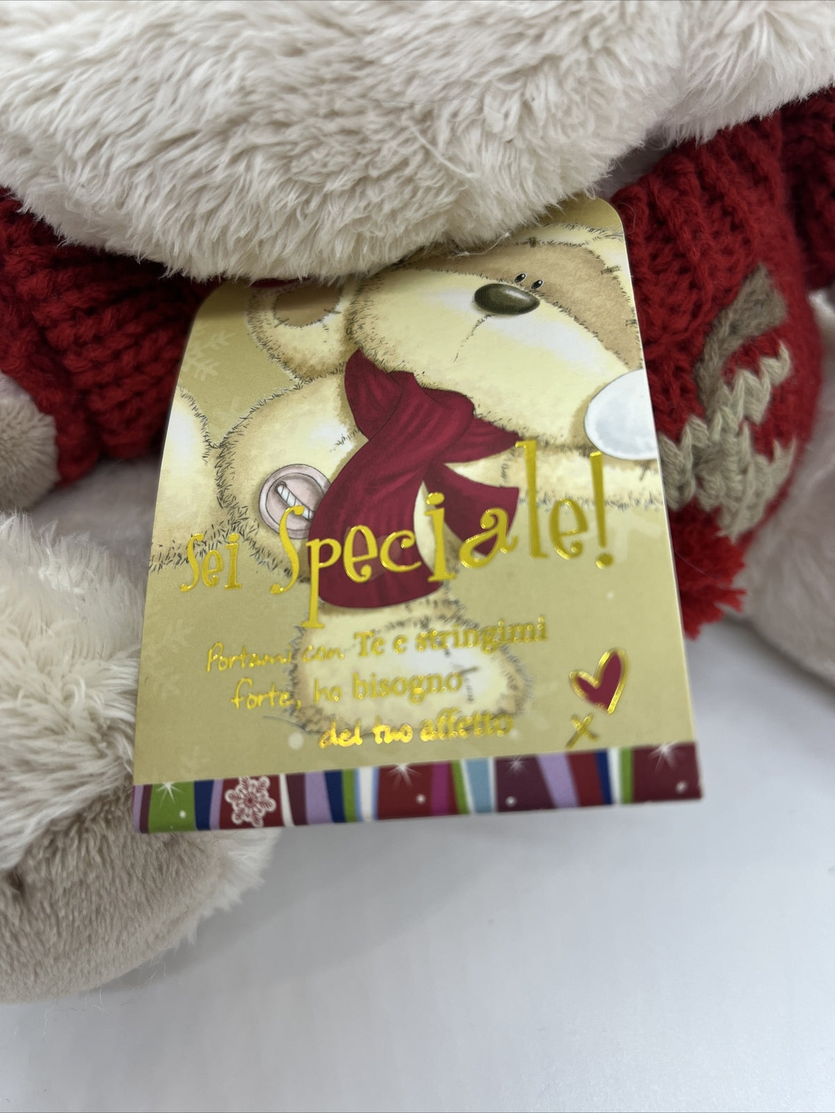 peluche orsetto orso fizzy moon sei speciale messaggio nel biglietto