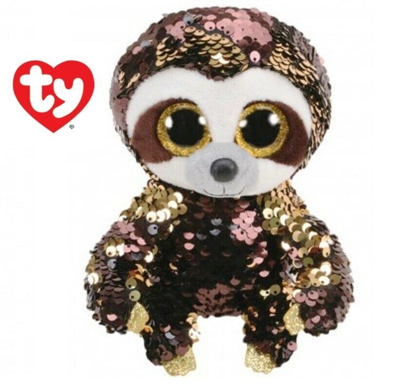 TY FLIPPABLES 24 CM BRADIPO DANGLER NEW PAILLETTES REVERSIBILI