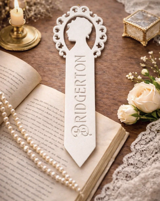 Segnalibro elegante della serie tv BRIDGERTON profilo cameo segna pagina