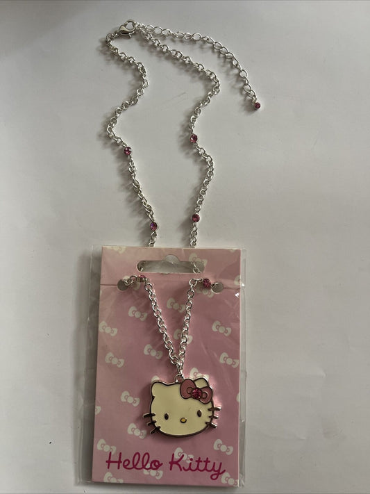 collana Hello Kitty originale sanrio bigiotteria brillantini