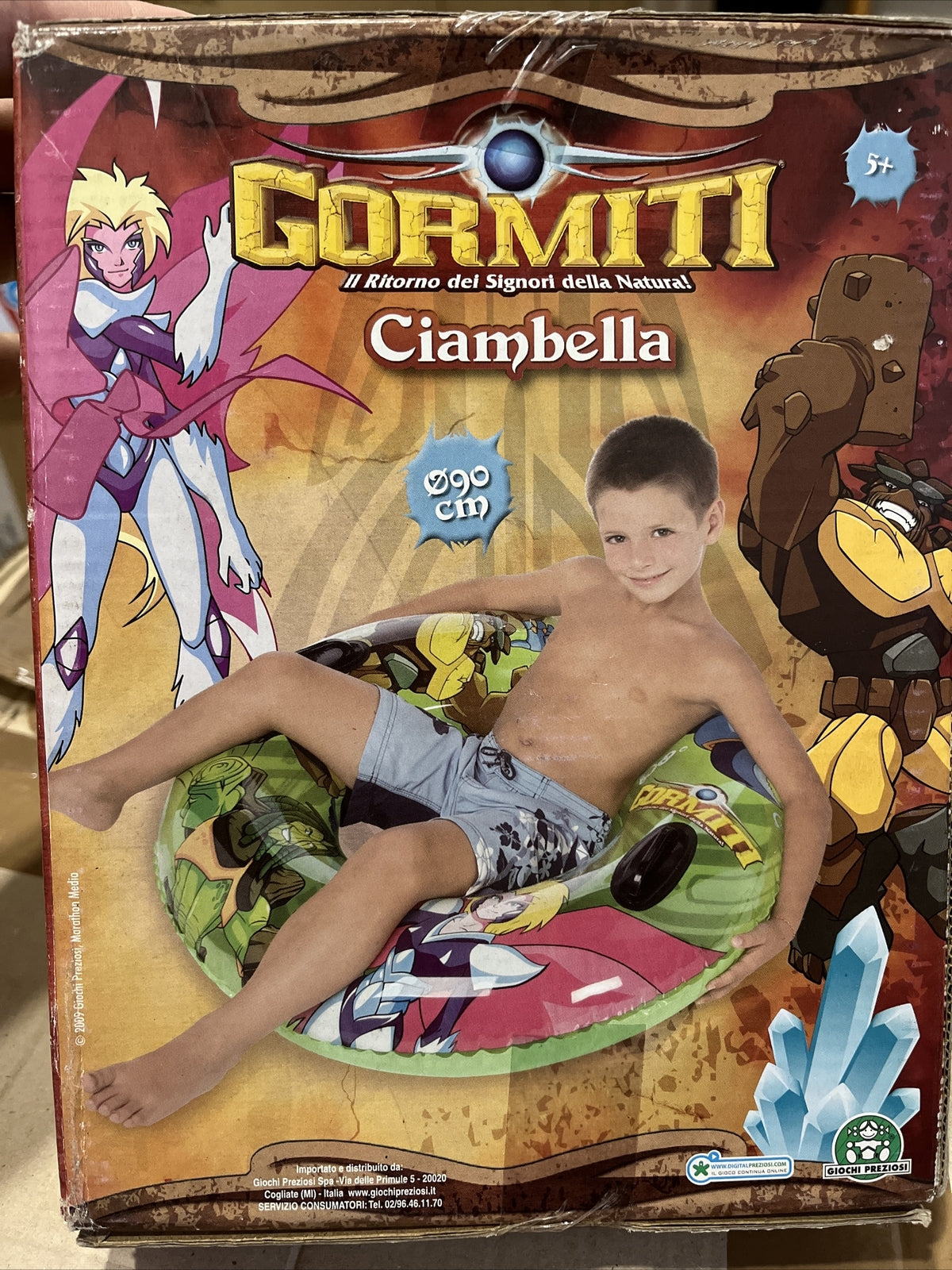 ciambella gonfiabile GORMITI Mare piscina 90 Cm con maniglie Gioco bambini