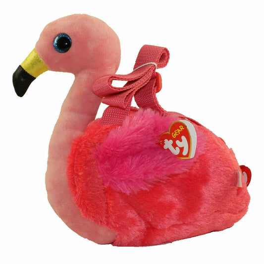 BORSA TRACOLLA TY FASHION FENICOTTERO GILDA 23X19X5 ROSA PELUCHE