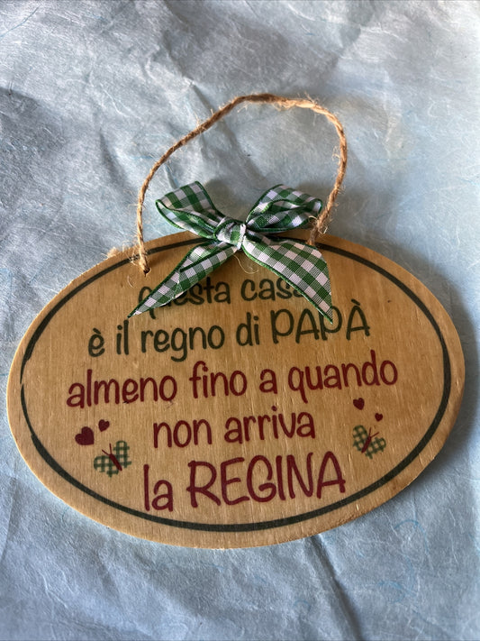 decorazione targhetta regalo festa della mamma da appendere 14x10