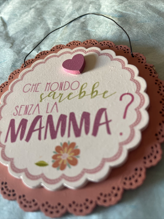 decorazione regalo festa della mamma da appendere 10,5 Cm