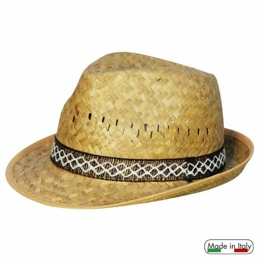 CAPPELLO DA SOLE DI PAGLIA PER GIARDINAGGIO CONTADINO UOMO ALPINO TAGLIA 60